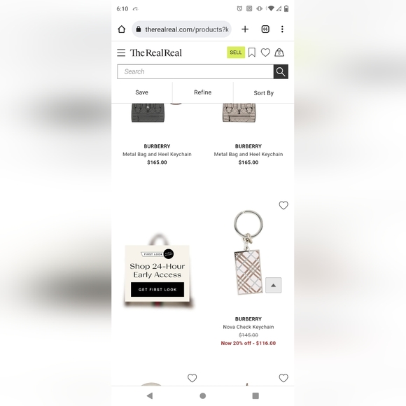 Vintage BURBERRY Nova Check Keychain or Purse Charm. Men's Women's - Picture 5 of 6